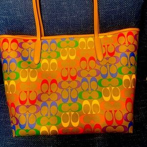 Coach Rainbow City Tote